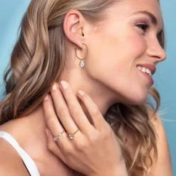 Nani Örhängen Rhodium / Crystal>Caroline Svedbom Sale