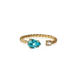 Nani Ring Guld / Light Turquoise>Caroline Svedbom Best
