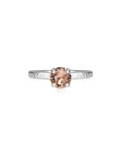 Natti Ring / Light Peach (Rhodium)>Caroline Svedbom Sale
