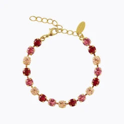Caroline Svedbom Nicola Armband / Scarlet Combo (Guld)>Caroline Svedbom Armband Outlet