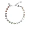 Caroline Svedbom Nicola Armband Rhodium / Pastel Combo>Caroline Svedbom Armband Discount