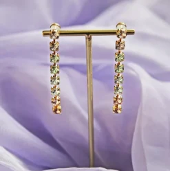 Nicola Örhängen / Pastel Combo (Rhodium)><noscript><img width=