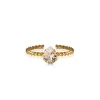 Niki Ring Guld / Crystal>Caroline Svedbom New
