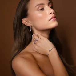 Caroline Svedbom Noelle Armband / Violet – Guld><noscript><img width=