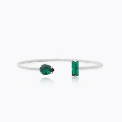 Caroline Svedbom Noelle Armband / Emerald – Rhodium>Caroline Svedbom Armband Outlet