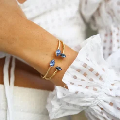 Caroline Svedbom Petite Drop Armband/ Lapis (Rhodium)>Caroline Svedbom Armband Best
