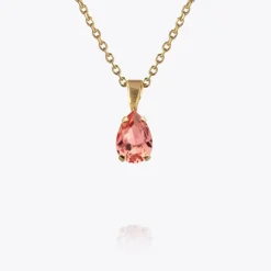Petite Drop Halsband / Rose Peach (Guld)>Caroline Svedbom Best