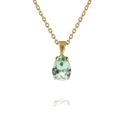 Petite Drop Halsband / Chrysolite (Guld)>Caroline Svedbom Discount