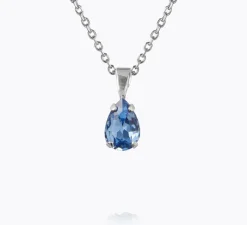 Caroline Svedbom Petite Drop Halsband/ Lapis (Rhodium)>Caroline Svedbom Halsband