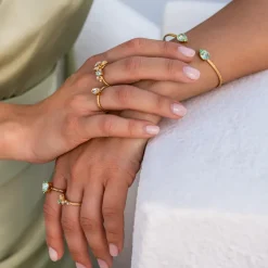 Caroline Svedbom Petite Drop Armband / Chrysolite (Guld)>Caroline Svedbom Armband Clearance