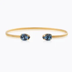 Caroline Svedbom Petite Drop Armband, Denim Blue – Guld>Caroline Svedbom Armband Clearance