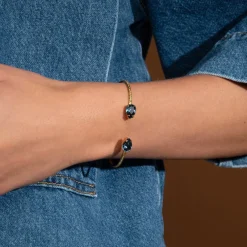 Caroline Svedbom Petite Drop Armband, Denim Blue – Guld>Caroline Svedbom Armband Clearance