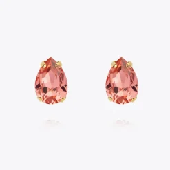Petite Drop Stud Örhängen / Rose Peach (Guld)>Caroline Svedbom Hot