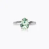 Petite Drop Ring / Chrysolite (Rhodium)>Caroline Svedbom Outlet