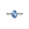 Petite Drop Ring / Lapis (Rhodium)>Caroline Svedbom