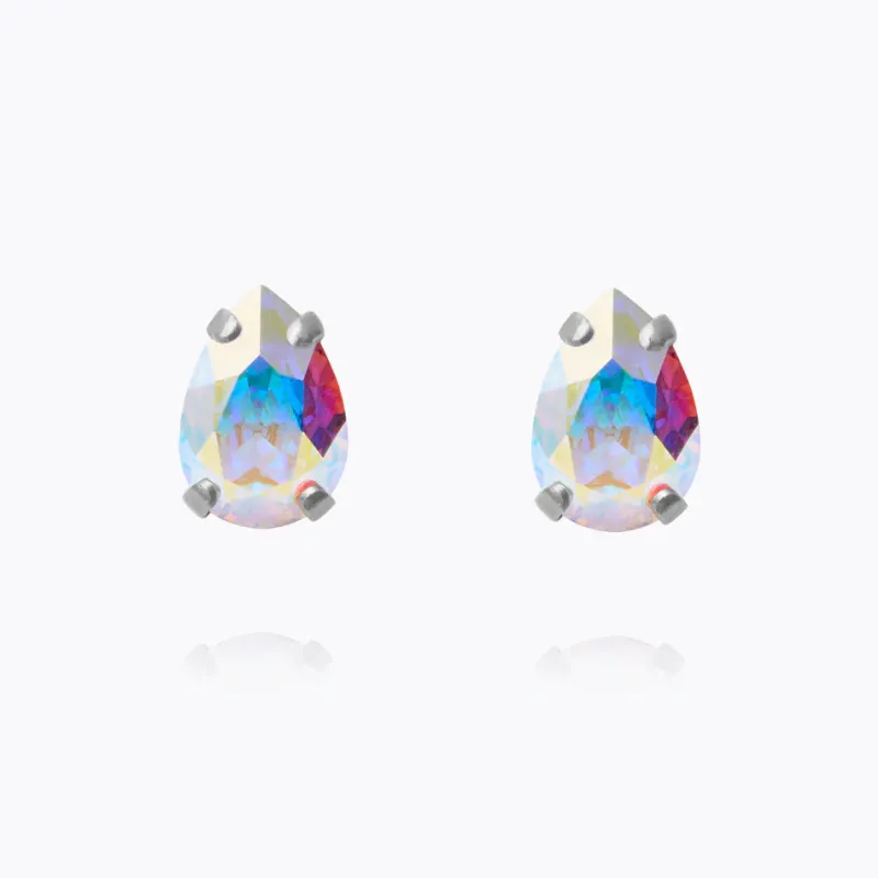 Petite Drop Stud Örhängen / Aurore Boreale (Rhodium)>Caroline Svedbom New