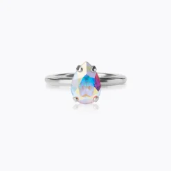 Petite Drop Ring / Aurore Boreale (Rhodium)>Caroline Svedbom New