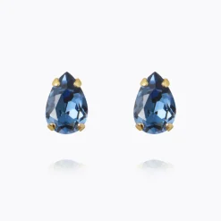 Petite Drop Örhängen, Denim Blue -Guld>Caroline Svedbom Outlet