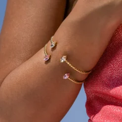 Caroline Svedbom Petite Navette Armband / Light Silk (Guld)><noscript><img width=