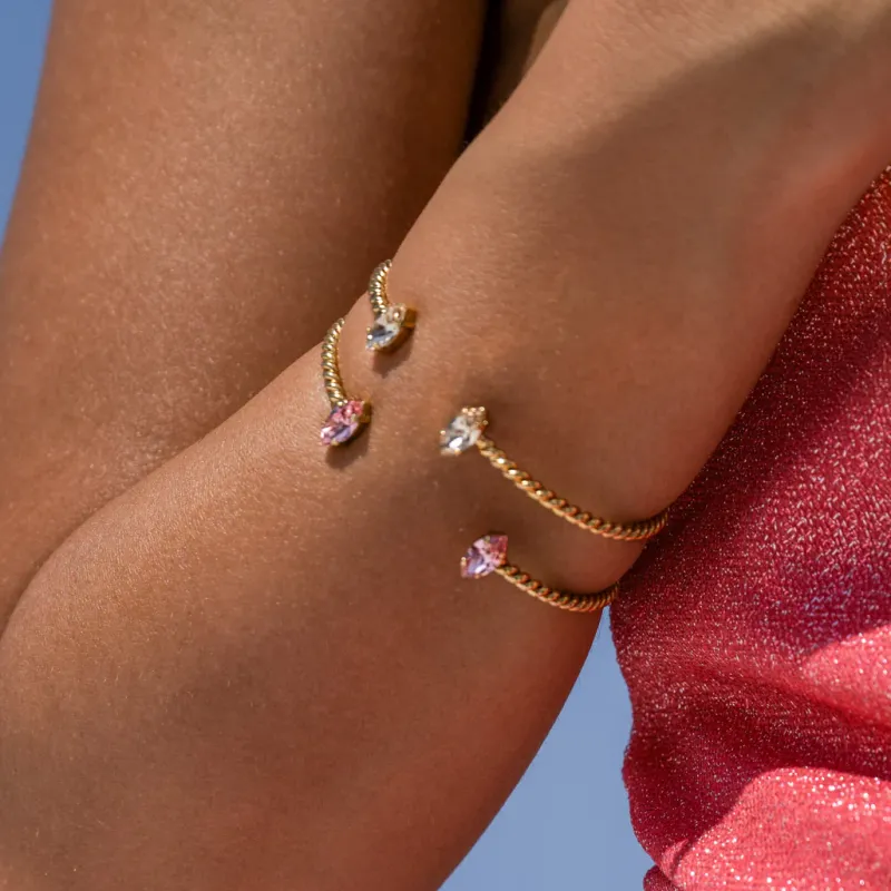 Caroline Svedbom Petite Navette Armband / Light Silk (Guld)>Caroline Svedbom Armband