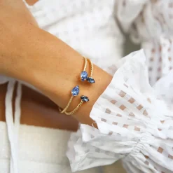 Caroline Svedbom Petite Navette Armband / Denim Blue (Guld)>Caroline Svedbom Armband Discount