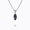 Caroline Svedbom Petite Navette Halsband/ Denim Blue (Rhodium)>Caroline Svedbom Halsband Sale