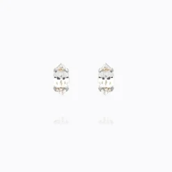 Petite Navette Örhängen/ Crystal (Rhodium)>Caroline Svedbom Outlet