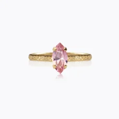 Petite Navette Ring / Light Rose (Guld)>Caroline Svedbom Clearance