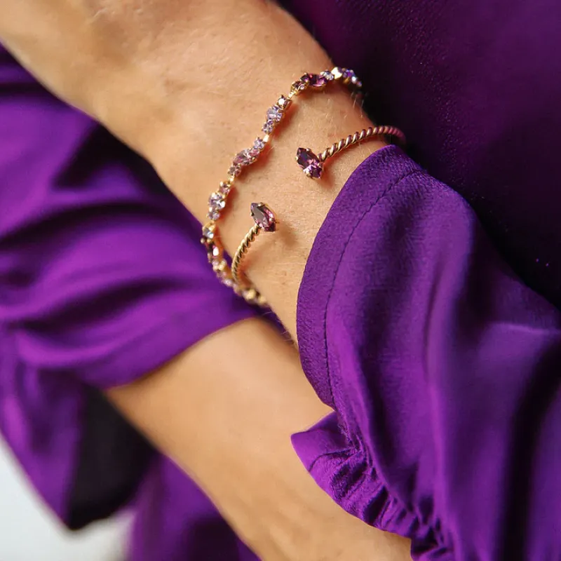 Caroline Svedbom Petite Navette Armband / Iris (Gold)>Caroline Svedbom Armband Online