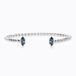 Caroline Svedbom Petite Navette Armband / Denim Blue (Rhodium)>Caroline Svedbom Armband New