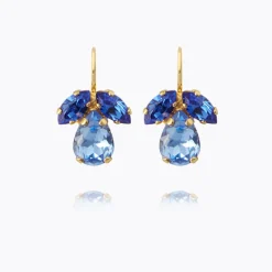 Petite Timo Örhängen / Lapis + Sapphire (Guld)>Caroline Svedbom Best