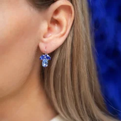 Caroline Svedbom Petite Timo Örhängen / Lapis + Sapphire (Rhodium)>Caroline Svedbom Örhängen Outlet