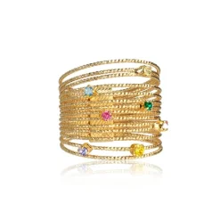 Rainbow Ring / Guld>Caroline Svedbom Online