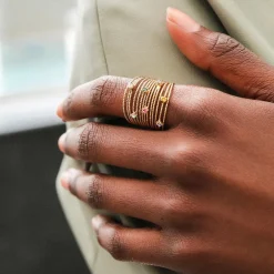 Rainbow Ring / Guld><noscript><img width=