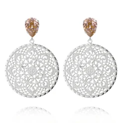 Örhängen Alexandra Vintage Rose (Rhodium)>Caroline Svedbom Hot