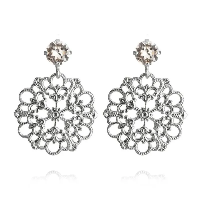 Örhängen Andrea Crystal (Rhodium)>Caroline Svedbom New