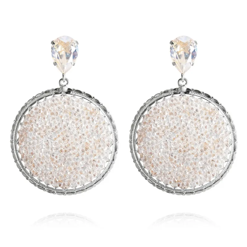 Örhängen Alexandra Crystal Rocks Moonlight (Rhodium)>Caroline Svedbom Online