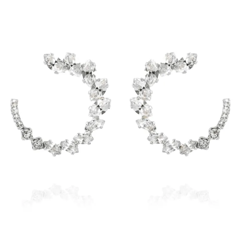 Örhängen Angie Crystal (Rhodium)>Caroline Svedbom Sale