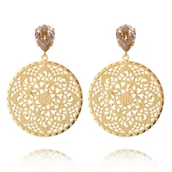 Örhängen Alexandra Vintage Rose (Guld)>Caroline Svedbom Online