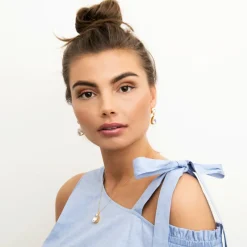 Örhängen Classic Drop Crystal (Guld)><noscript><img width=