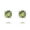 Örhängen Classic Stud Chrysolite (Rhodium)>Caroline Svedbom Clearance