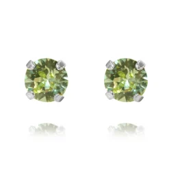 Örhängen Classic Stud Chrysolite (Rhodium)>Caroline Svedbom Clearance