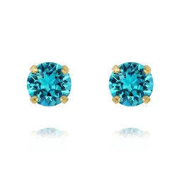 Örhängen Classic Stud Light Turquoise (Guld)>Caroline Svedbom Sale