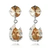 Örhängen Classic Drop Golden Shadow (Rhodium)>Caroline Svedbom New