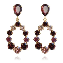 Örhängen Delia Burgundy Rose Blush (Guld)>Caroline Svedbom Discount