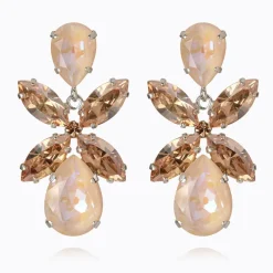 Örhängen Dione / Ivory Creme Delite Combo (Rhodium)>Caroline Svedbom Clearance