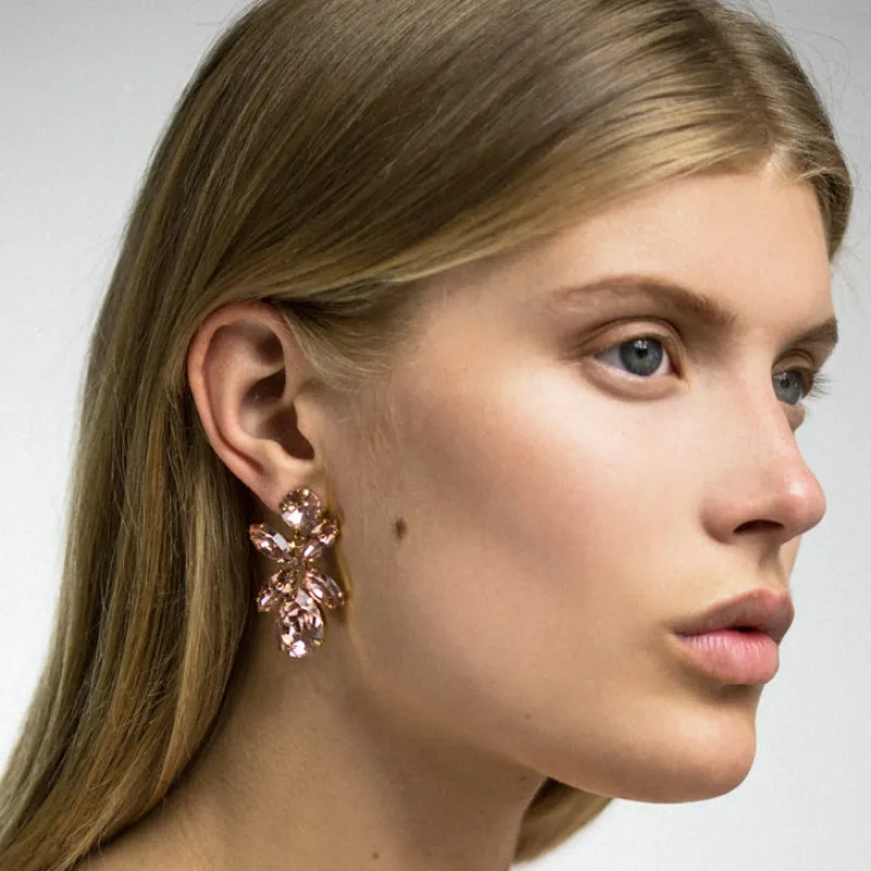 Örhängen Dione Crystal (Rhodium)>Caroline Svedbom Hot