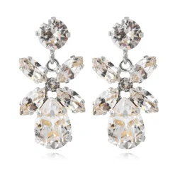 Örhängen Mini Dione Crystal (Rhodium)>Caroline Svedbom Best