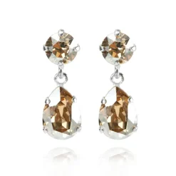 Örhängen Mini Drop Golden Shadow (Rhodium)>Caroline Svedbom Outlet