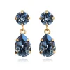 Örhängen Mini Drop Denim Blue (Guld)>Caroline Svedbom